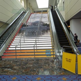 Expo Level to Sales Mezzanine Stair Clings<br />$11,500